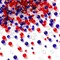 Patriotic Crystal Beads, 1000PCS Red White Blue Bead for Jewelry Making, 4th of July American Patriotic Glass Beads 4/6/8 mm Craft Beads for Independence Day Bracelets Necklace Earrings